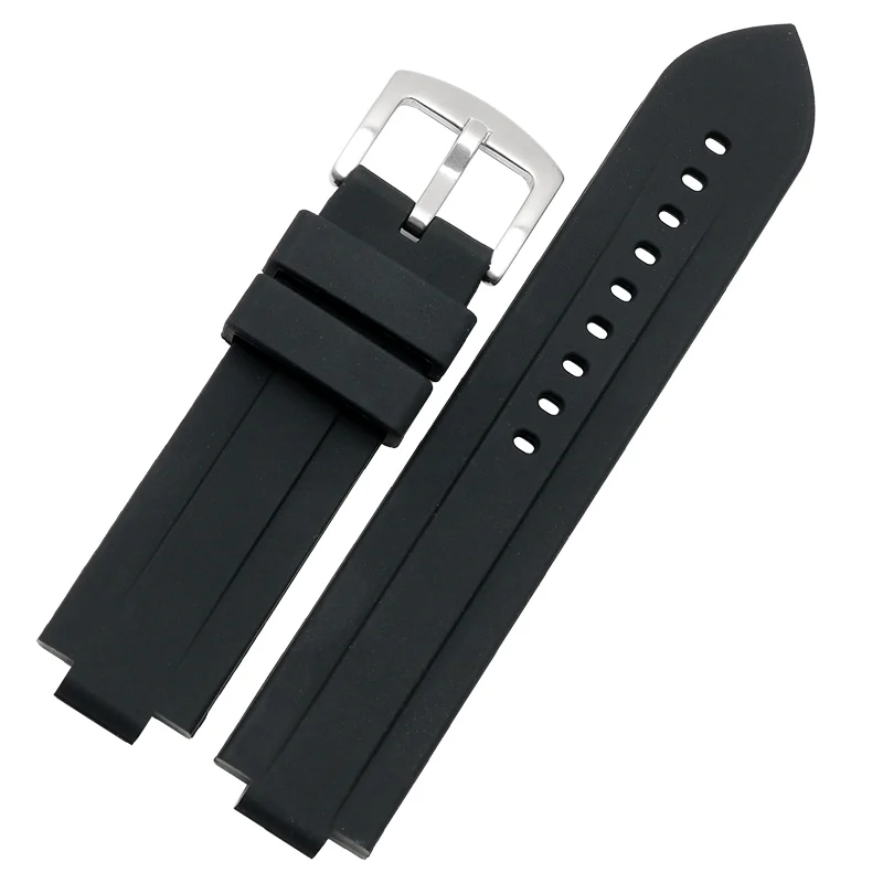 Rubber strap men's bracelet suitable for Tudor Pelago Tomahawk 25600 25500 series silicone watch strap accessories