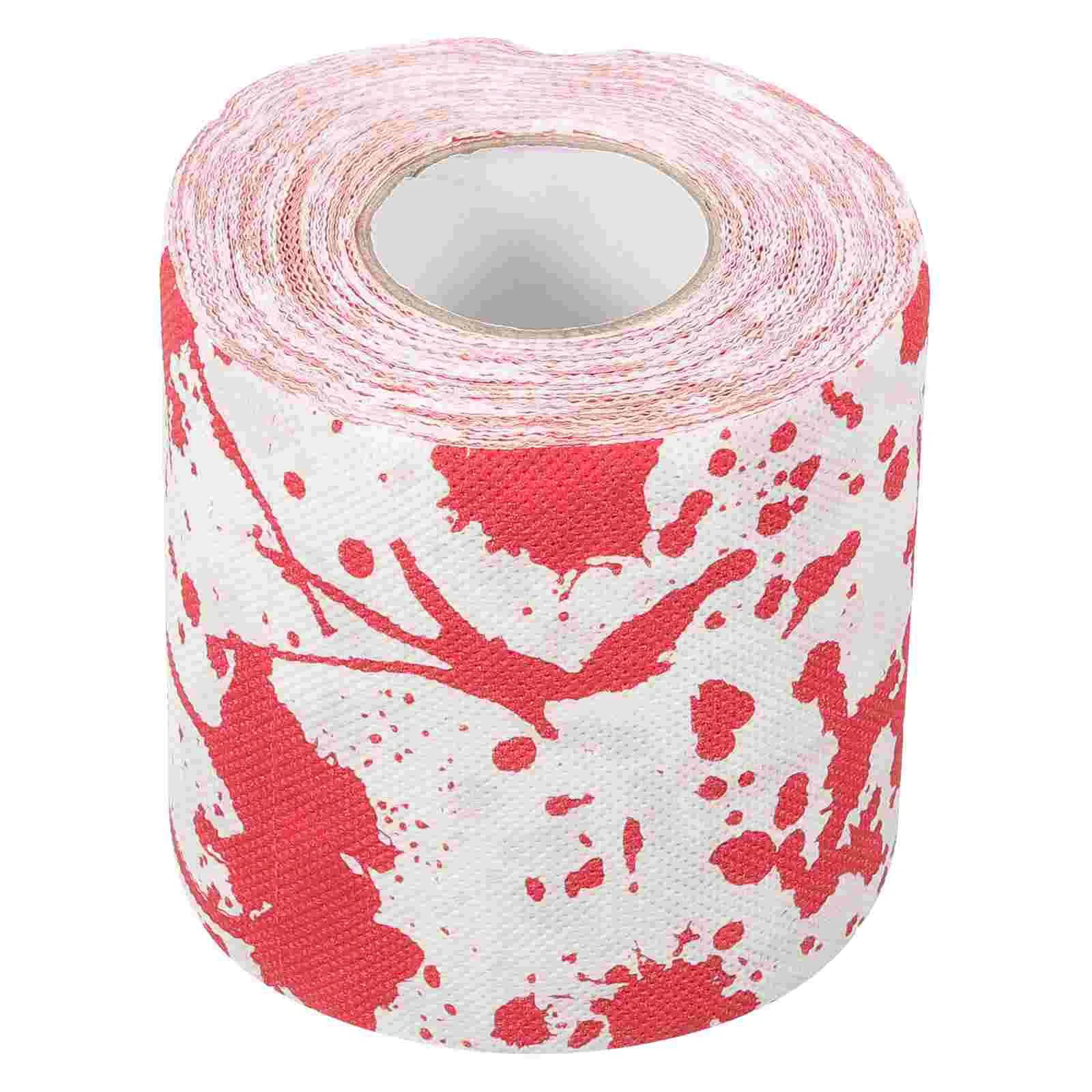 

1 Roll Halloween Toilet Paper Horror Bloodstain Pattern Toilet Paper Home Bathroom Toilet Paper