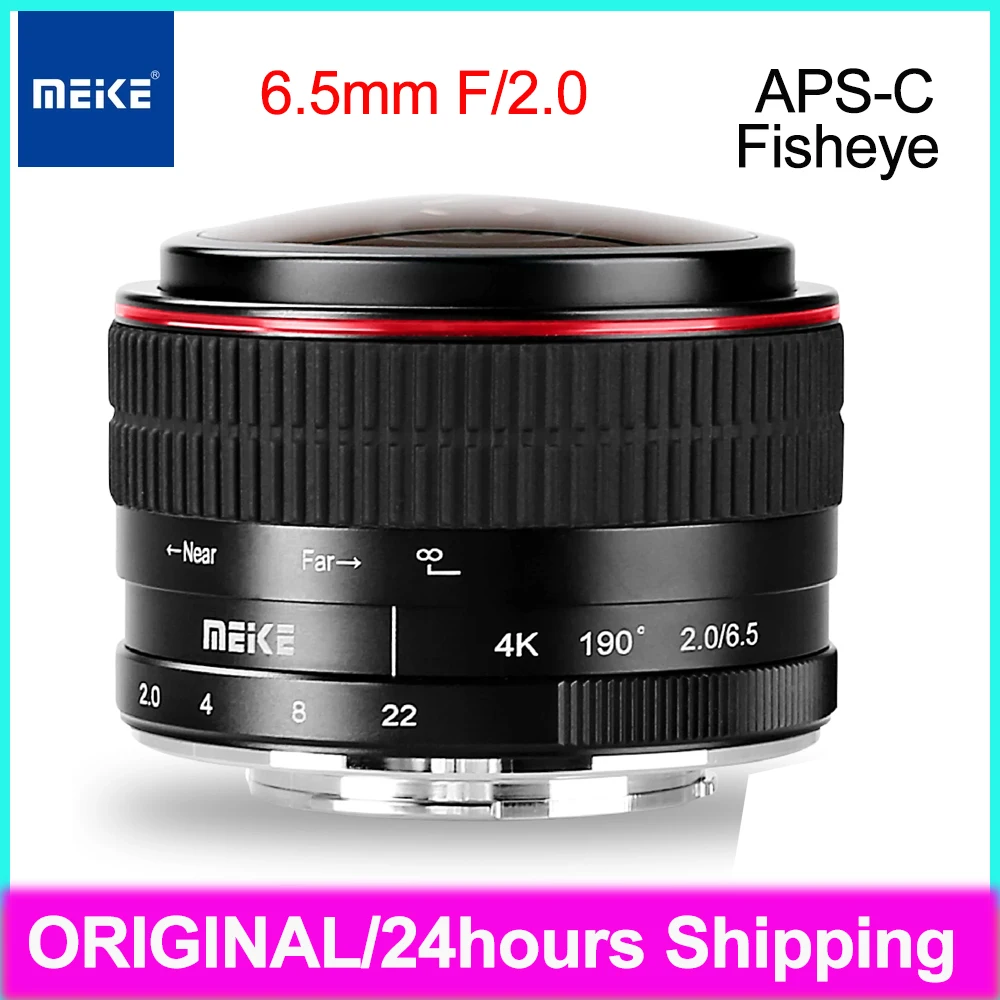 Meike 6 5 мм F 2 0 APS-C объектив рыбий глаз с ручной фокусировкой для камеры Sony E Canon