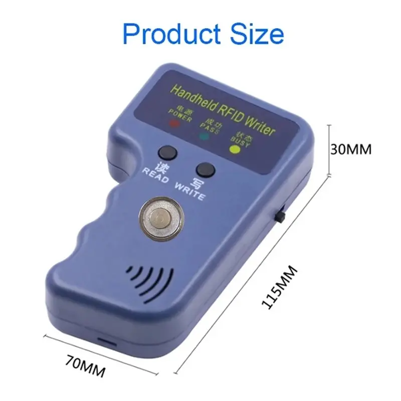【День отца】RW1990 I-Button Handheld Copier Kit RFID Duplicator Reader 125Khz T5577 Keychain EM4305 CET5200 TM Chip Cards RW19 (art.: 3920da05da70b) - 3920da05da70b