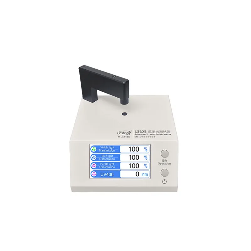 

LS108 спектральный измеритель передачи линз (2-й) для очков с защитой от синего спектра с защитой UV400 VLT, синий и фиолетовый
