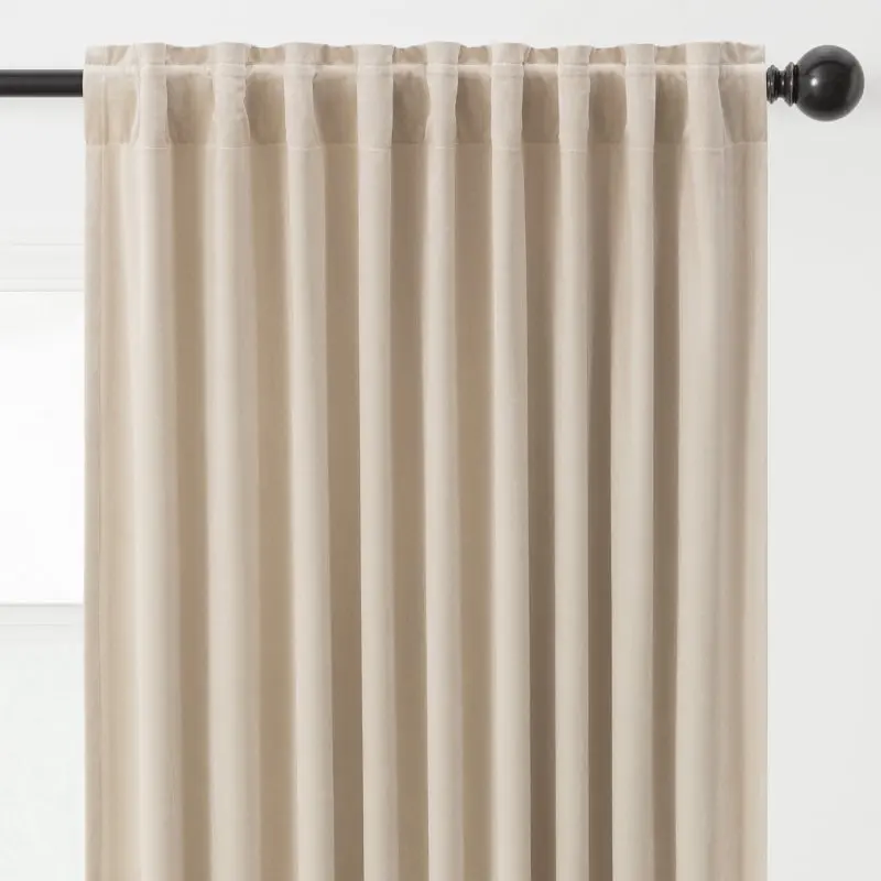 

Velvet Blackout Curtain Panel Set - Ivory