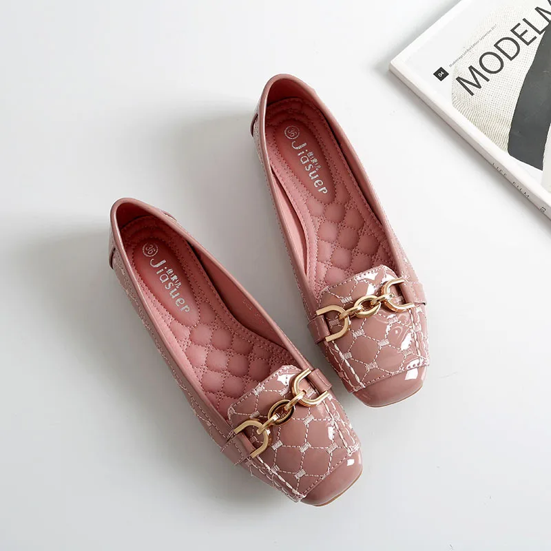 

Women Flat Shoes 2022 Casual Fashion Slip-on Ballerina Woman Flats Patent Leather Loafers Ladies Spring Autumn lady Footwear New