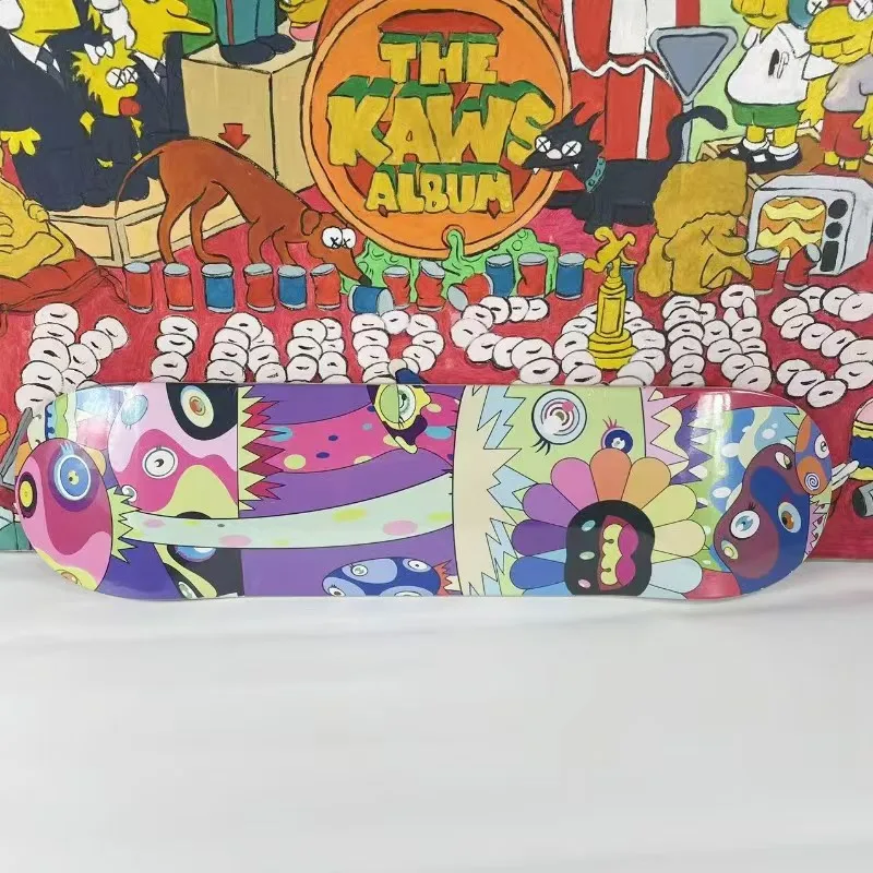 Фото Takashi SKATEBOARD WALL ART Украсьте свои стены с помощью этого уникального TM/KK Flower Skateboard Deck Canvas Art. Перевертите, скучное №2