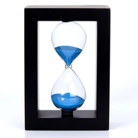 hour glass wood frame retro hourglass home desktop decor sand clock kitchen timer beautiful hourglass sand clock decoration gift