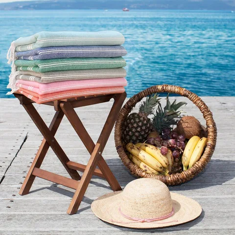 Personalized Custom Beach Towel Pure Cotton Turkish Non-sand Fringed  Adult Outdoor Shawl  Striped Sauna Baby  Newborn Blanket