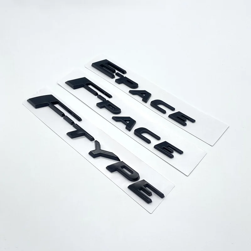 

Glossy Black Letters Numbers P200 P250 P300 P350 20T 25T 30T AWD Emblem for Jaguar F-type F-pace E-pace Car Trunk Logo Sticker