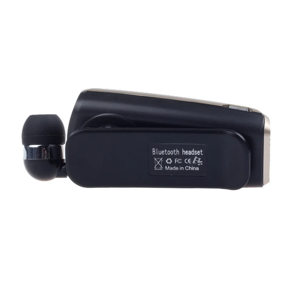 fineblue f920 pro lotus retractable bluetooth compatible earphone wireless headset cordless earpiece microphone clip on lavalier free global shipping