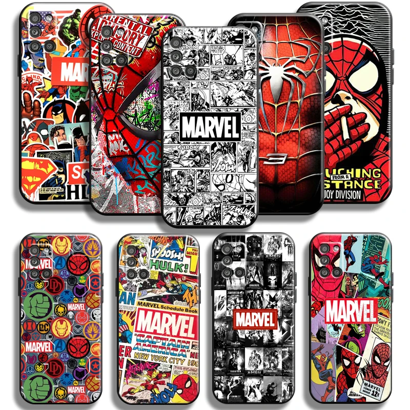 

Marvel Avengers Phone Case For Samsung Galaxy A31 A31 5G Full Protection Black TPU Coque Funda Cover Back Cases Carcasa