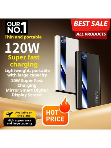 Внешний аккумулятор (Power Bank) 10000 мАч с двумя портами USB-A для iPhone 15 Pro, Samsung S23, Xiaomi 14