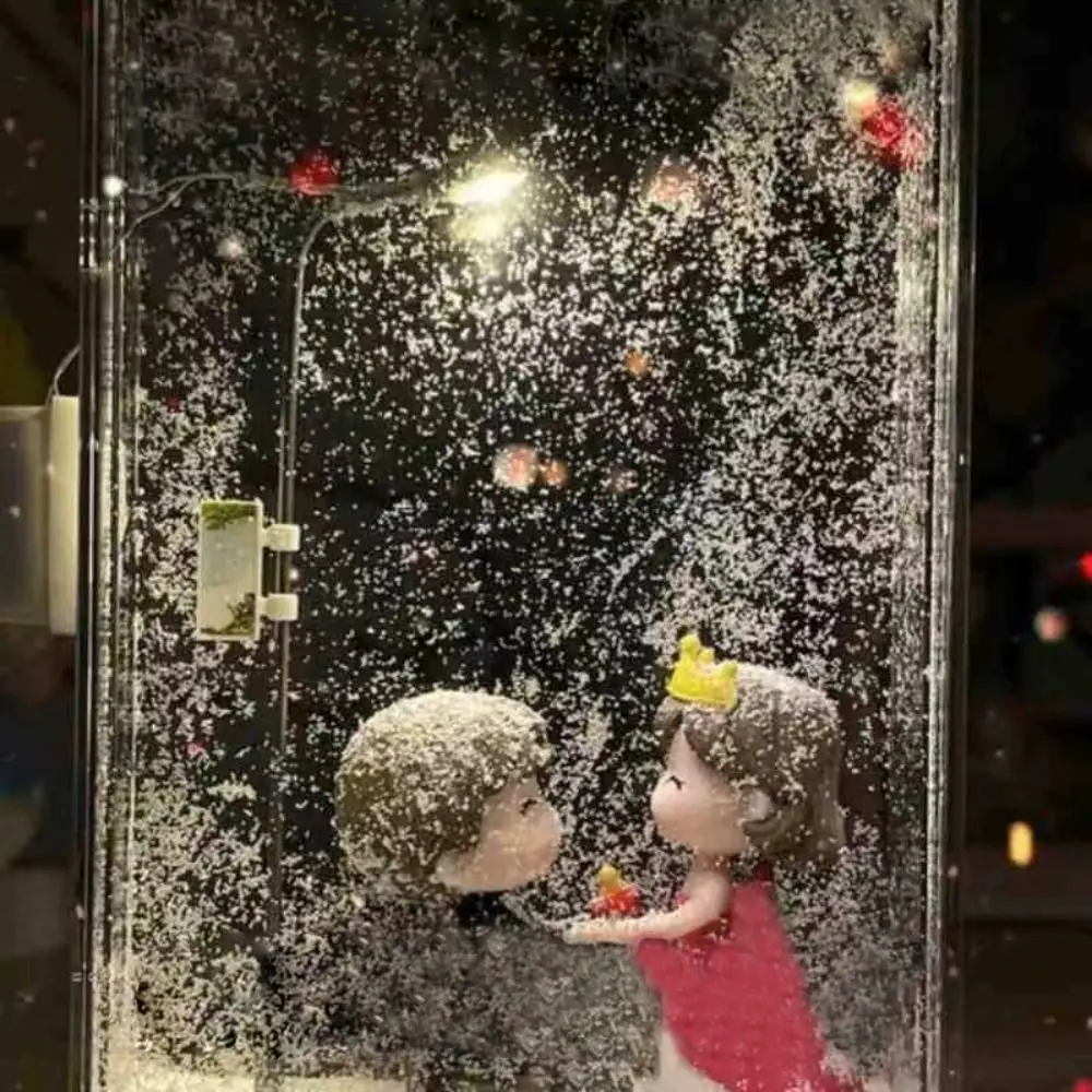 Материалы сделай сам снежная сцена ночник рождественский декор настольный