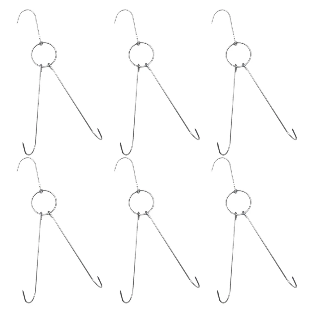 

Hooks Meat Hook Grill Hangerbacon Kitchen Hanging Sausage Smoker Butcher Steel Stainless Double Rack Home Drying Metal Hangers