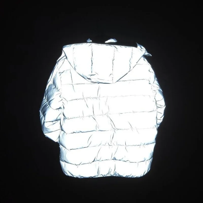 Winter New Men Women Cotton Clothes Thickened Warm Reflective Cotton Clothes Fashion Night Light Men Clothing