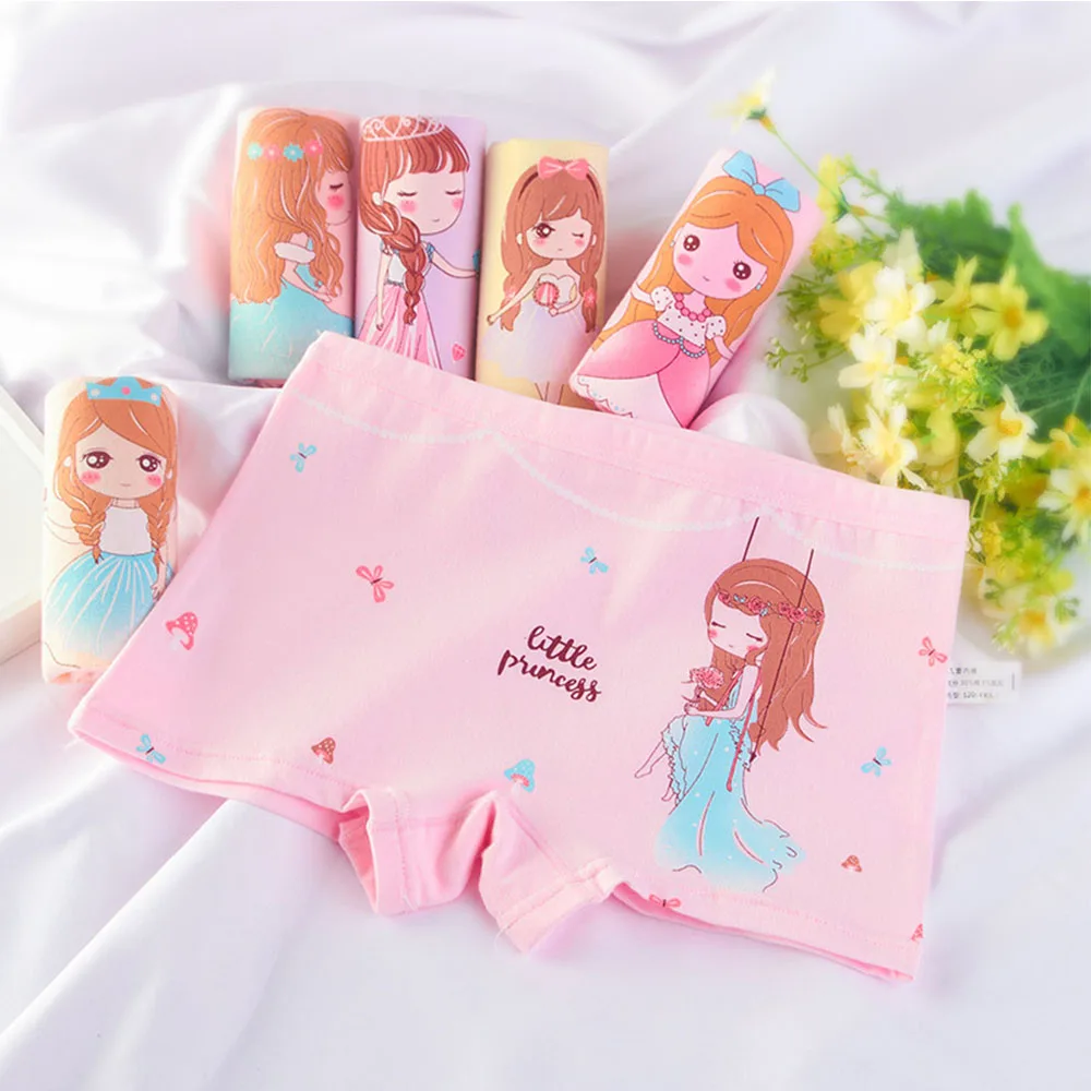 

Girls Panties Kids Cotton Underwear Children's Briefs Cute Cartoon Short 5pcs/Lot Kids Girls Panties 2023