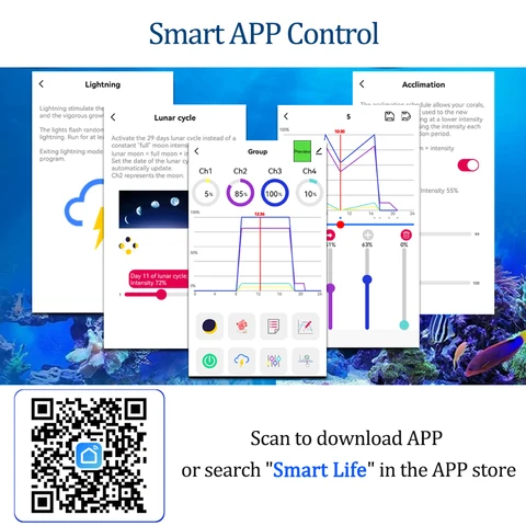 PopBloom RL90 WiFi светильник для аквариума