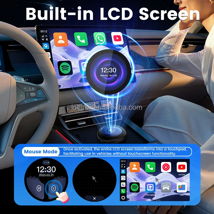 Фото Новый Carlinkit Tbox Ultra3 Smart 5G Беспроводной CarPlay AI Box Android 15 Автомобильный ТВ-бокс CarPlay Донгл для BMW CarPlay Адаптер №5
