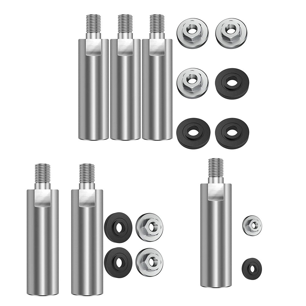 

80mm Thread Adapter Extension Shaft Nuts Connecting Rod Grinding Connection Nuts Shaft with Nuts Tools