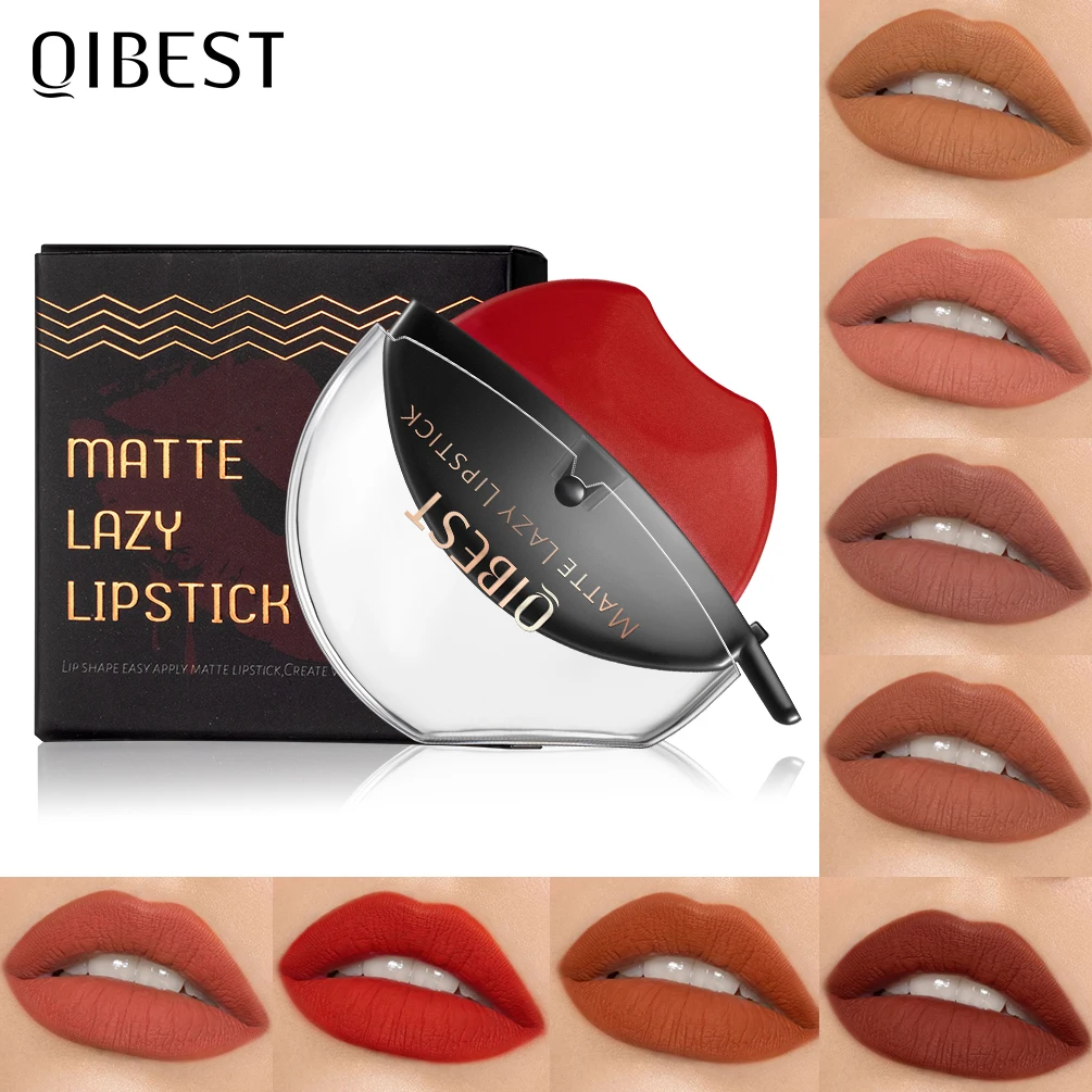 

QIBEST Matte Velvet Mist Lipstick Designed for Lazy People Lip Shape Lip Gloss Long Lasting Easy To Color Lip Tint Beauty Makeup