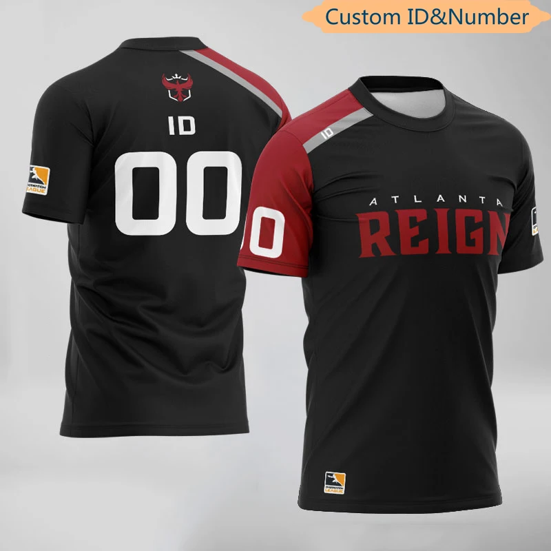 

OWL E-sports Player Uniform Jersey Atlanta Reign Team T-shirt Custom ID Fans T Shirt Clothes Customized Tees Shirt For Men WoMen