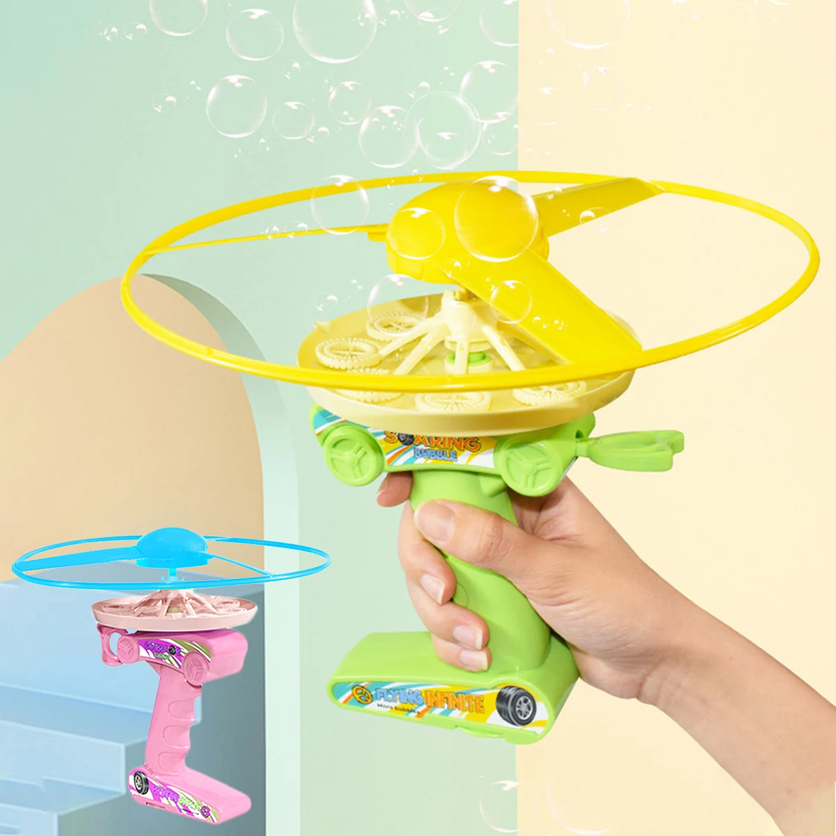 

Bubble Machine High Output Bubble Launcher Toy Cute Shape Bubble Blower Toy Handheld Bubble Maker Kids Summer Toy for Garden Par