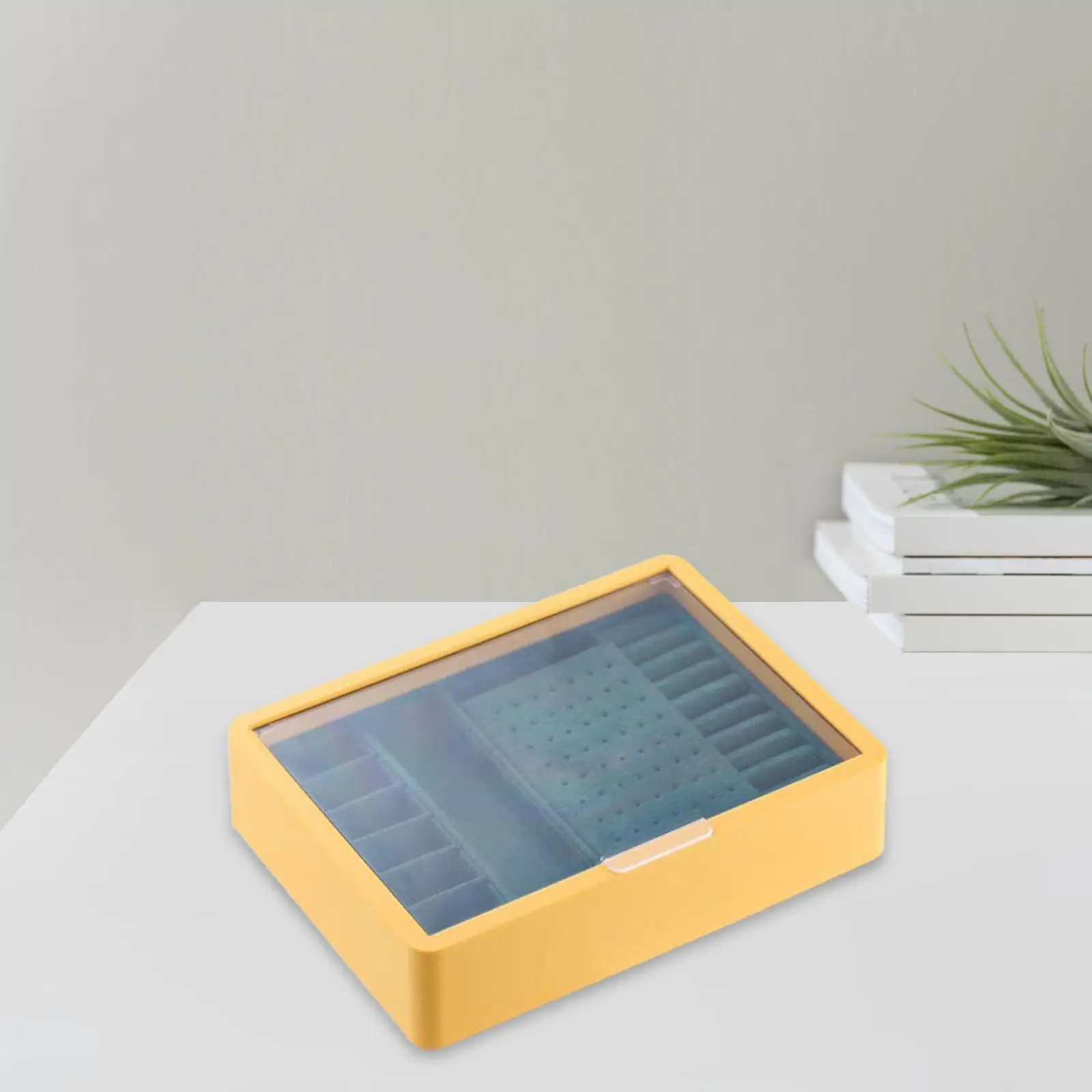 Портативная коробка для хранения ювелирных изделий двухслойный прозрачный