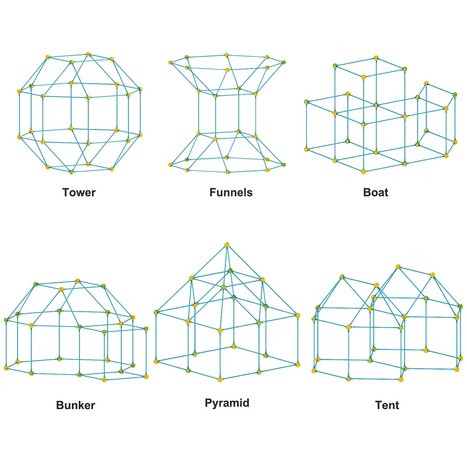 Castles Tunnels Kids Tent Play House Construction Fort Building Kit DIY Fortress Outdoor Sports Games Toys Set for Children Gift |
