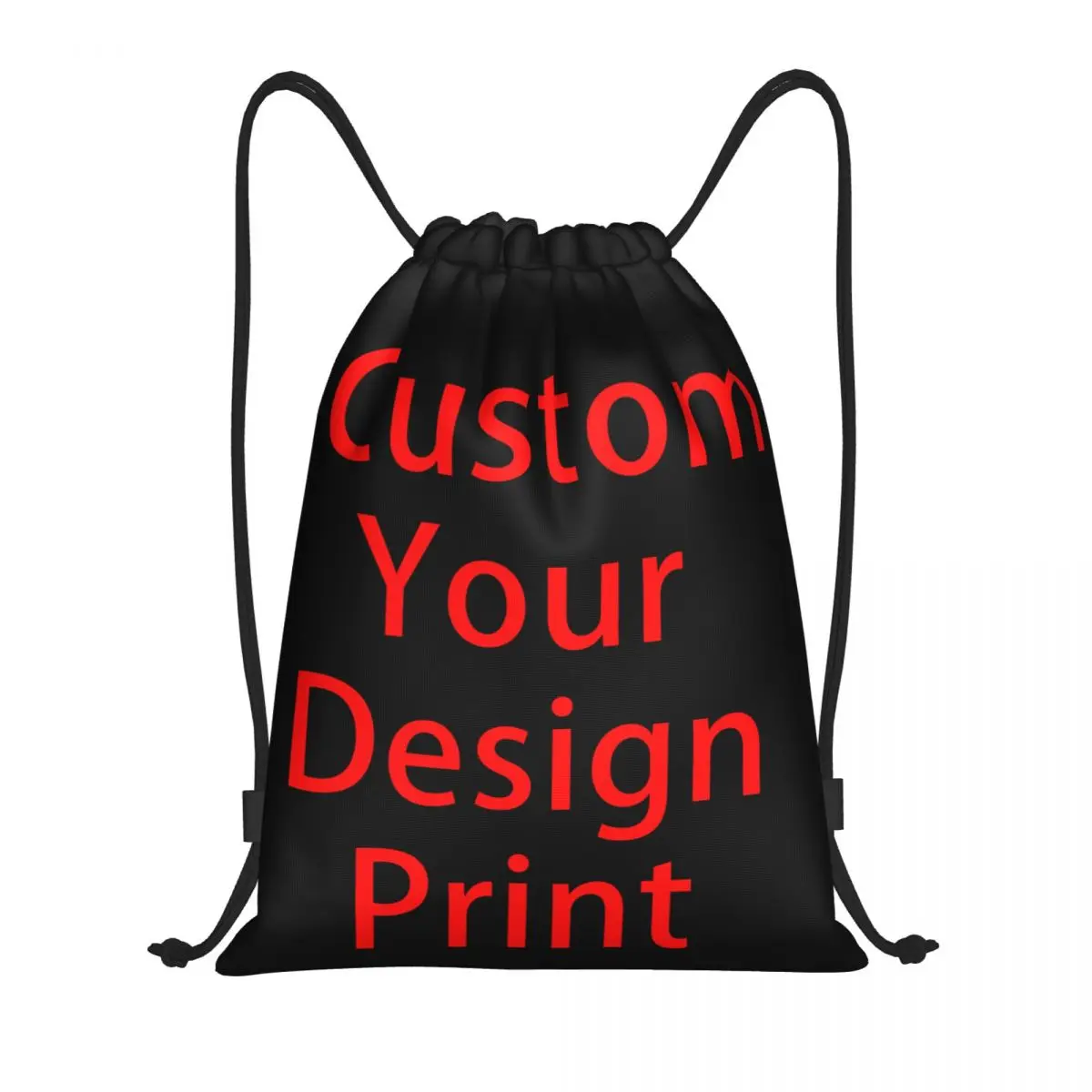 

Custom Your Design Drawstring Backpack Women Men Gym Sport Sackpack Portable Customized Logo Printed Shopping Bag Sack