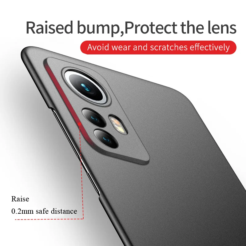 Ультратонкий Жесткий матовый чехол MSVII из поликарбоната для Xiaomi Mi12 Lite Mi12T Mi12X Xiomi Mi