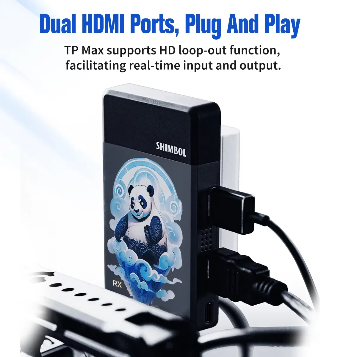 SHIMBOL TP Max 1080P Беспроводная передача видео Макс. 350 м Двойной HDMI-совместимый порт