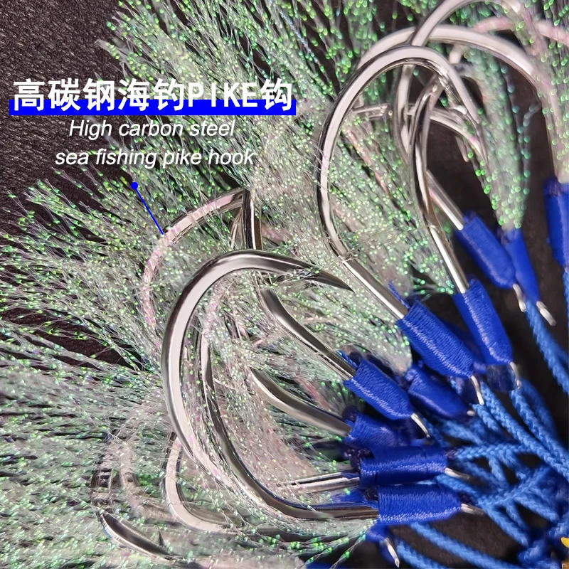 OBSESSION 1/0 2/0 3/0 4/0 Sea-bream Metal Jig Fishing Hook Double Barbed Jig Carbon Fishhook Carpfishing Accessories UV Light