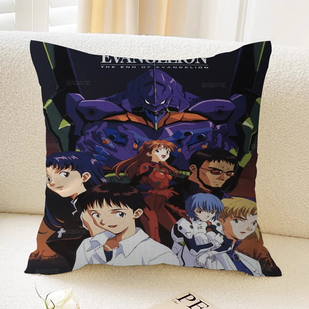 N-Neon G-Genesis E-Evangelion Anime Personalized Picture Text Home Decorative Pillows Household Gifts 45x45cm