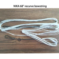 1pcs nika 68 recurve bowstring white 12 strands string length 1625 6mm shooting hunting accessories