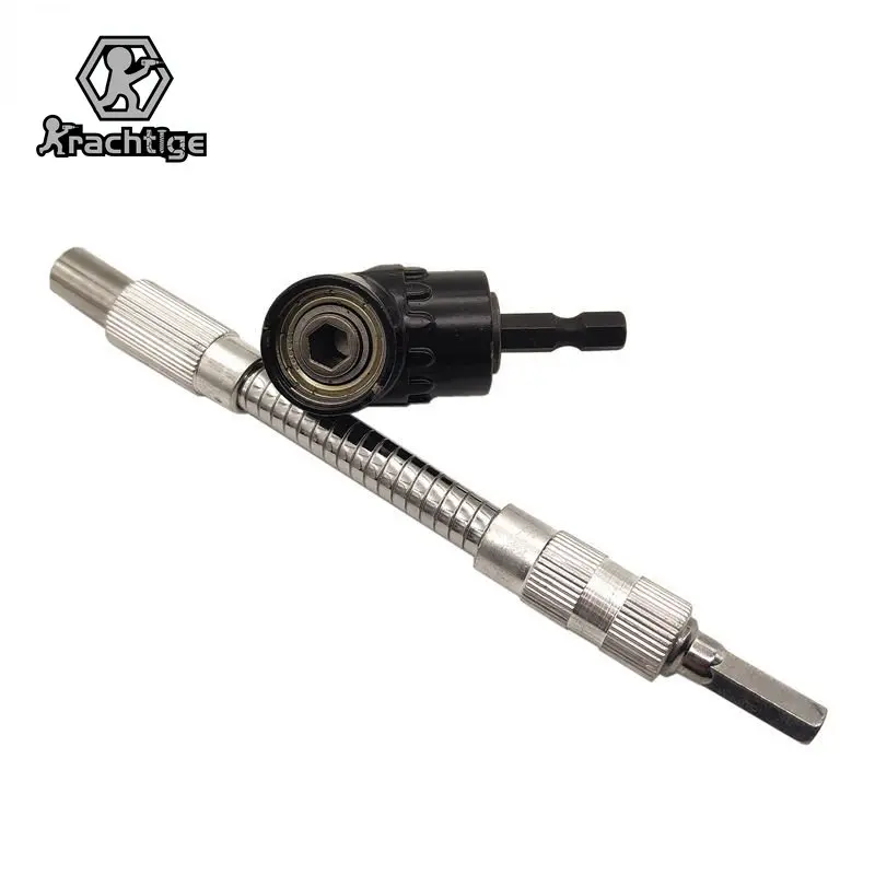 Hex Bit Flexible Shaft 150mm Bit Angle Screw Driver 105 Degree Angle Socket Holder Adapter Bits Drill for Wood Drilling