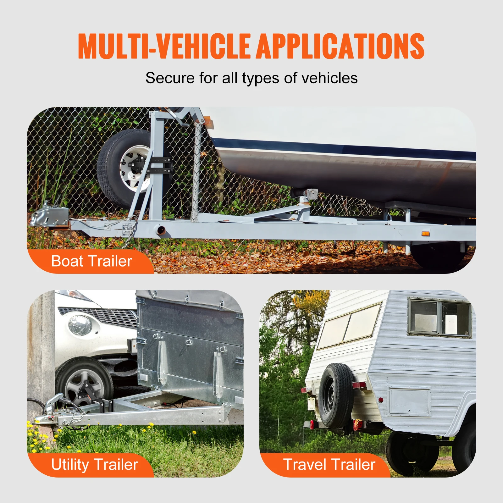 VEVOR 160 lbs Spare Tire Carrier with Mounting Screws Bracket Lugs On Bolt Patterns Tire Mount Wheel Holder for Trailers RV 6 VEVOR 160 lbs Spare Tire Carrier with Mounting Screws Bracket Lugs On Bolt Patterns Tire Mount Wheel Holder for Trailers RV 6