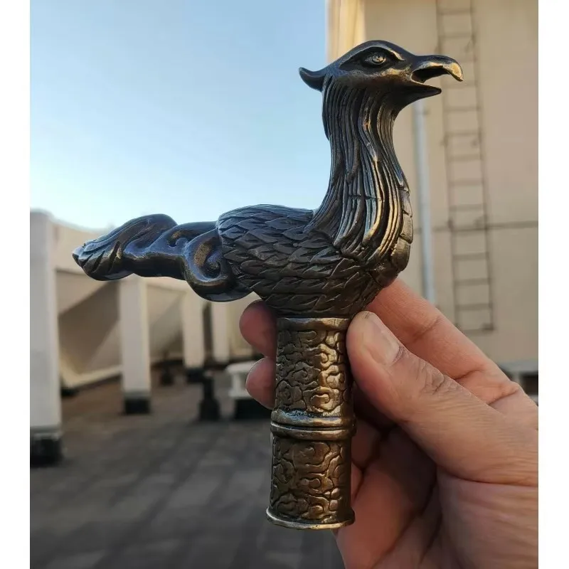 Фототрость с бронзовым пистолетом держателем птицы орла Феникса