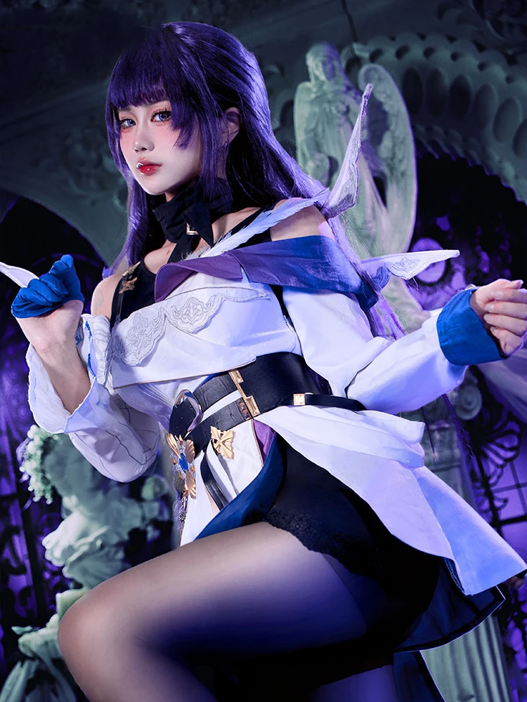 The Game Honkai Impact 3rd cos Райден Мэй Cosplay крутое милое платье-книжка с расклешённым