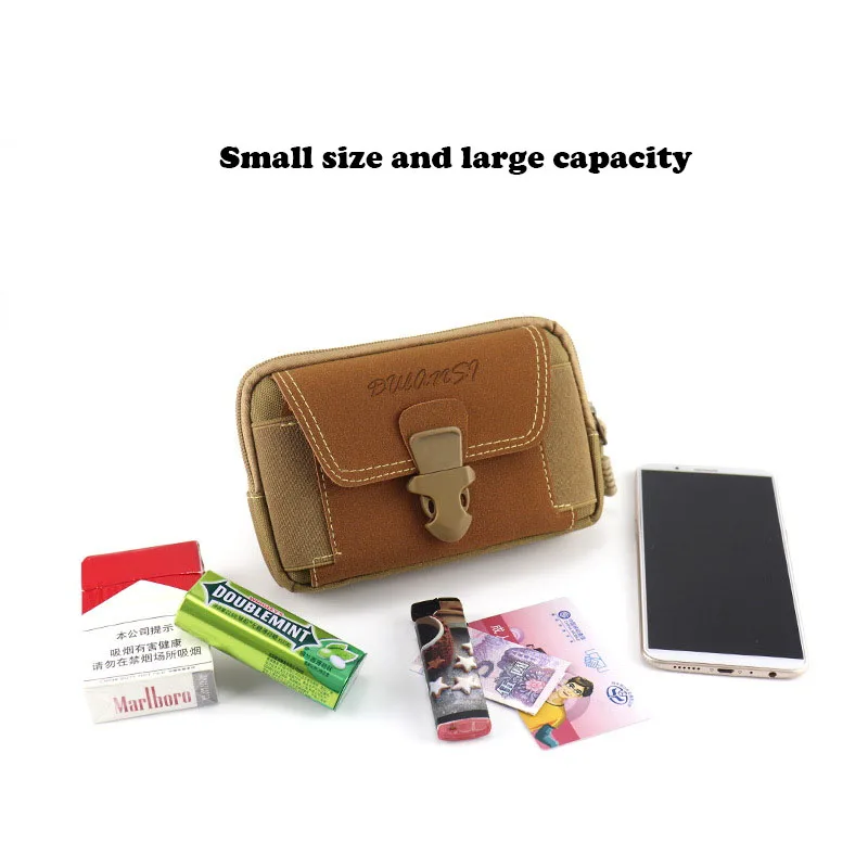 Fashion Men Multi-function PU Leather Fanny Waist Bag Casual Mobile Phone Purse Pocket Male Outdoor Travel Sports Belt Bum Pouch