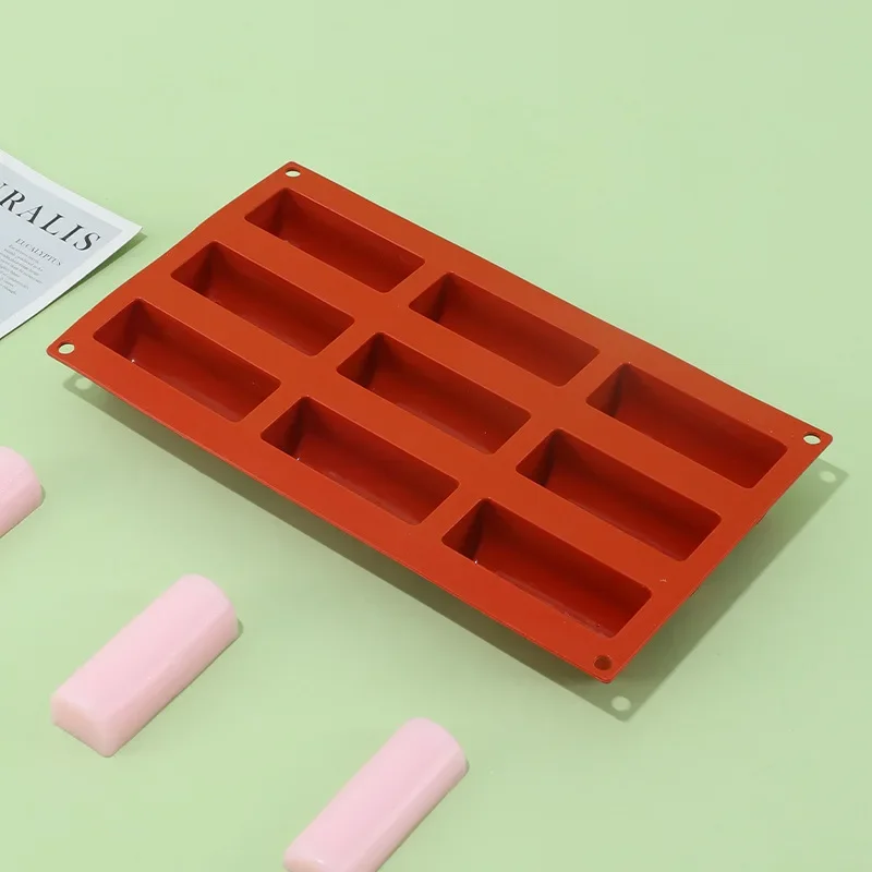 Инструменты для выпечки 9-полая силиконовая форма 3D-палка полуцилиндрическая