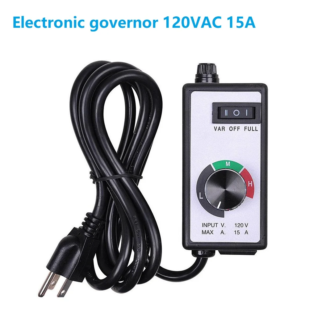 

HR-15A AC100-120V Fan Speed Controller Electronic Governor W/ Variable Speed Adjuster For Fans Lamps Instrument Tools