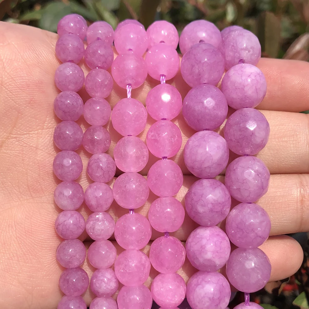 Натуральные граненсветильник светлые зеркальные бусины из камня для