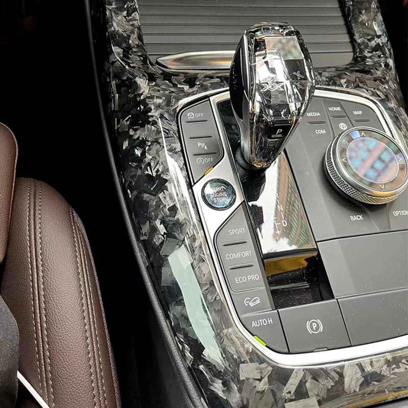 Кованое углеродное волокно декоративная панель центрального управления