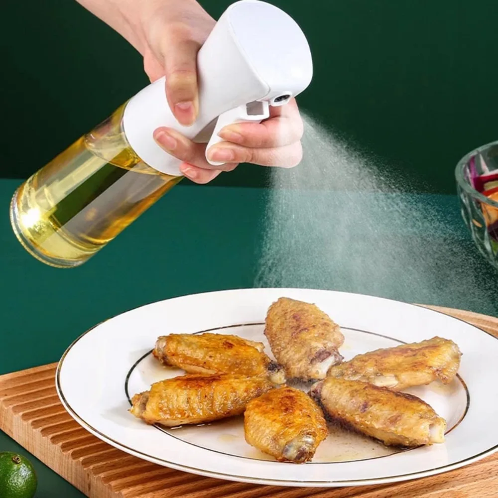 

500ML BBQ Cooking Olive Oil Sprayer Kitchen Accessories Baking Oil Spray for Air fryer 200ML Salad Vinegar Oil Bottle Dispenser