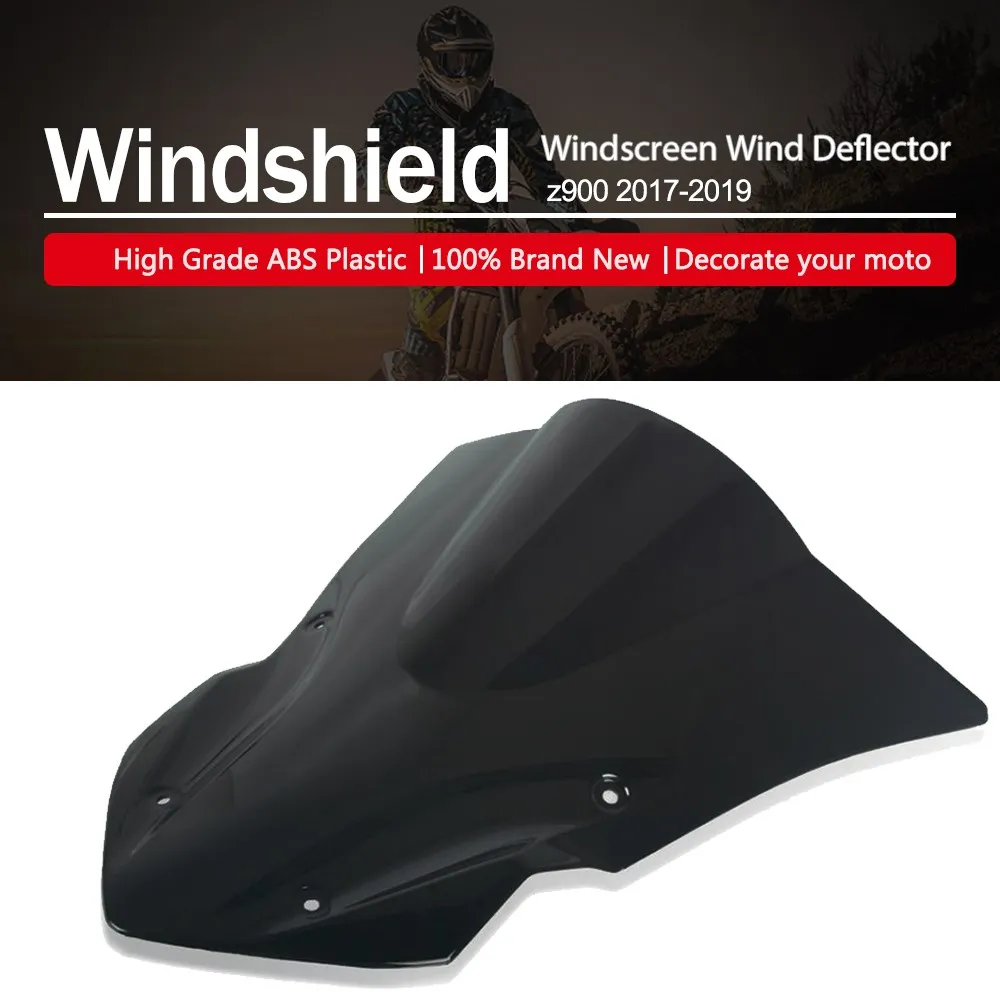 

Motorcycle Wind Deflector Windscreen Windproof Accessories Motorbike Windshield Windscreen For Kawasaki Z900 2017 2018 2019