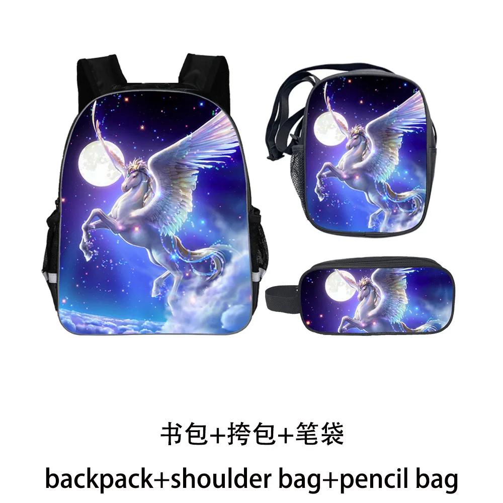 Набор из рюкзака с единорогом для малышей и детей школьные ранцы рисунками
