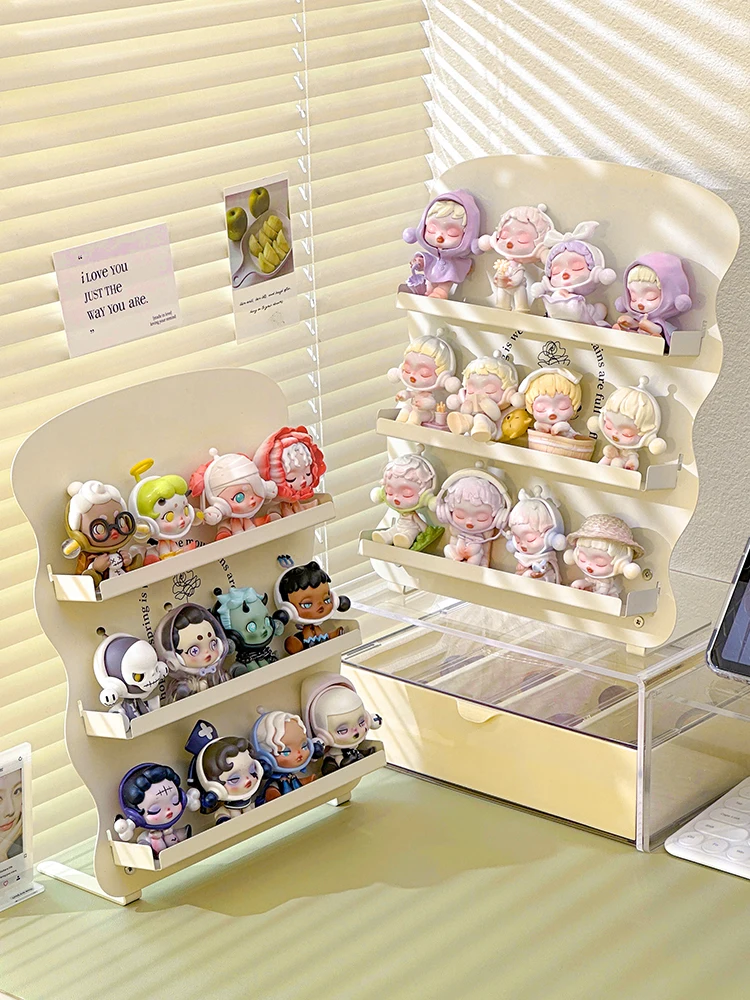 

2023 New Metal Blind Box Storage Display Rack Multi-Layer Hand-made Dolls Decoration Display Ladder Cabinet Figure Toy Holder