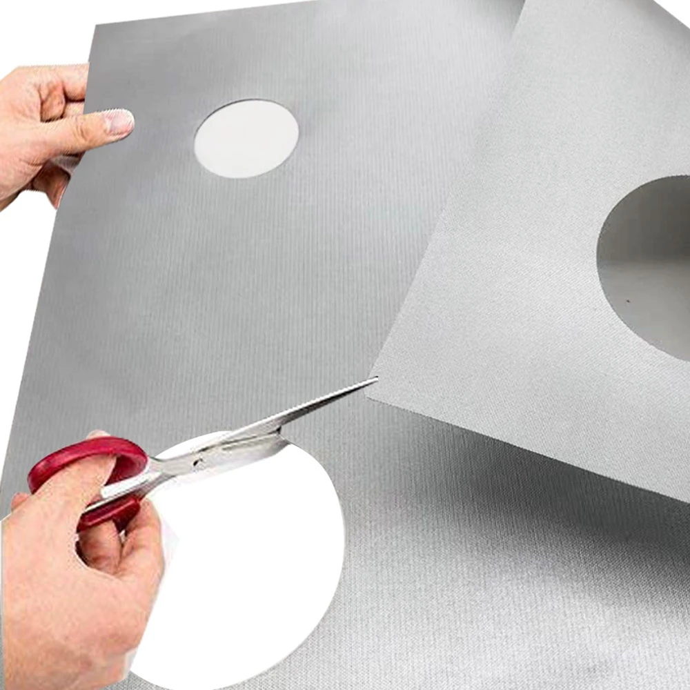 Защитное покрытие для газовой плиты защитный коврик с 5 отверстиями толщина 0 2 мм