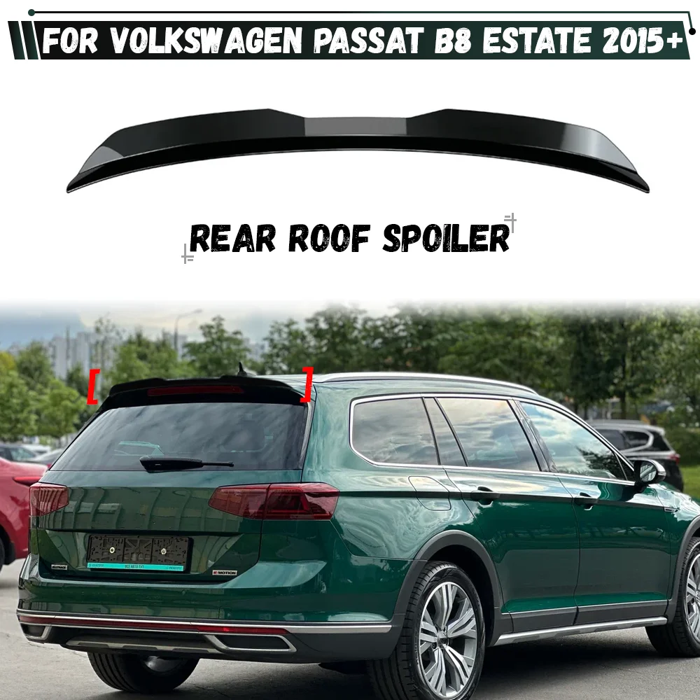 Фото Для Volkswagen VW Passat B8 Estate 2015 + задний спойлер багажника, крыло, задний спойлер, крышка, удлинение губ багажника №1