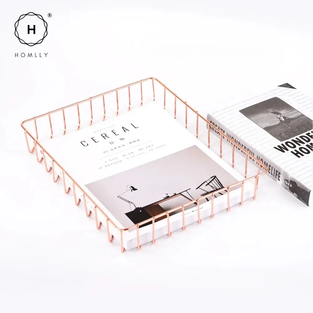 Homlly Keii Поднос для документов с золотой подкладкой