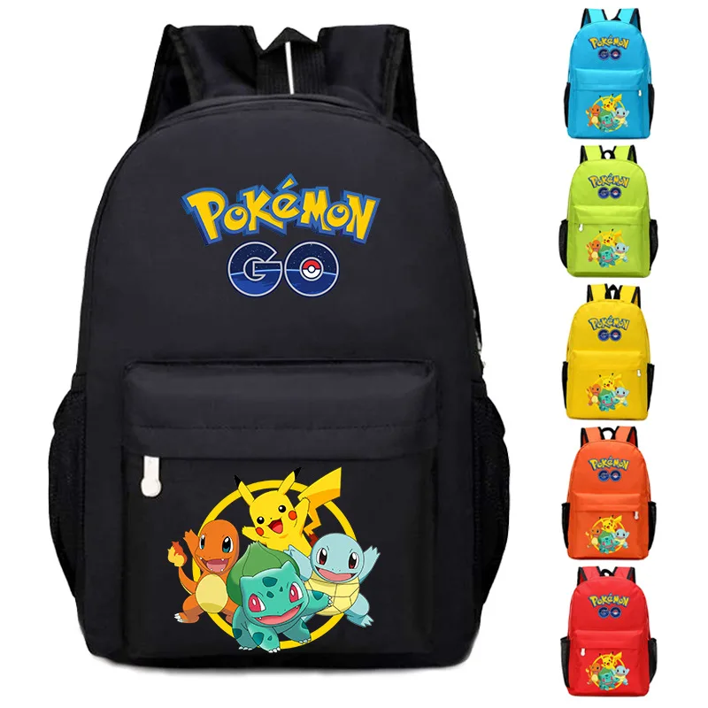 

Pokemon Anime Pikachu Backpack Cartoon Children's School Bag Primary School Teenager Large Capacity Laptop Bag Travel Backpack