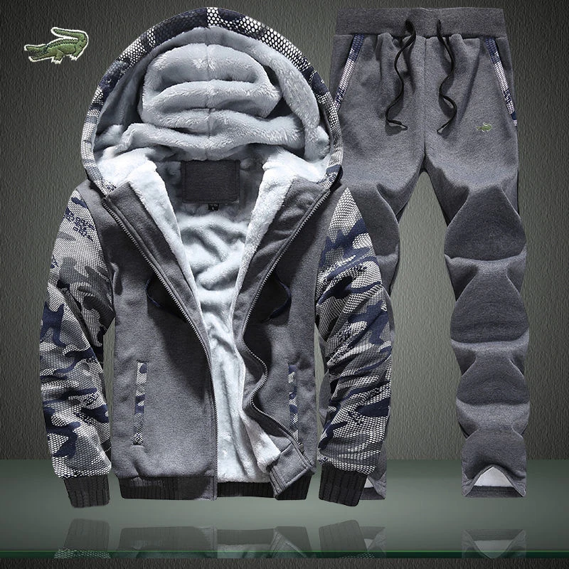 

Winter Hoodie Sets Men Fashion Camouflage Hoodies Cartelo Brand Pants Casual Jogger Suit Tracksuit Sweatshirt Men Pullove